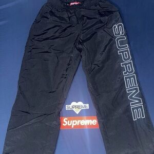 Supreme Spellout Embroidered Track Pants M